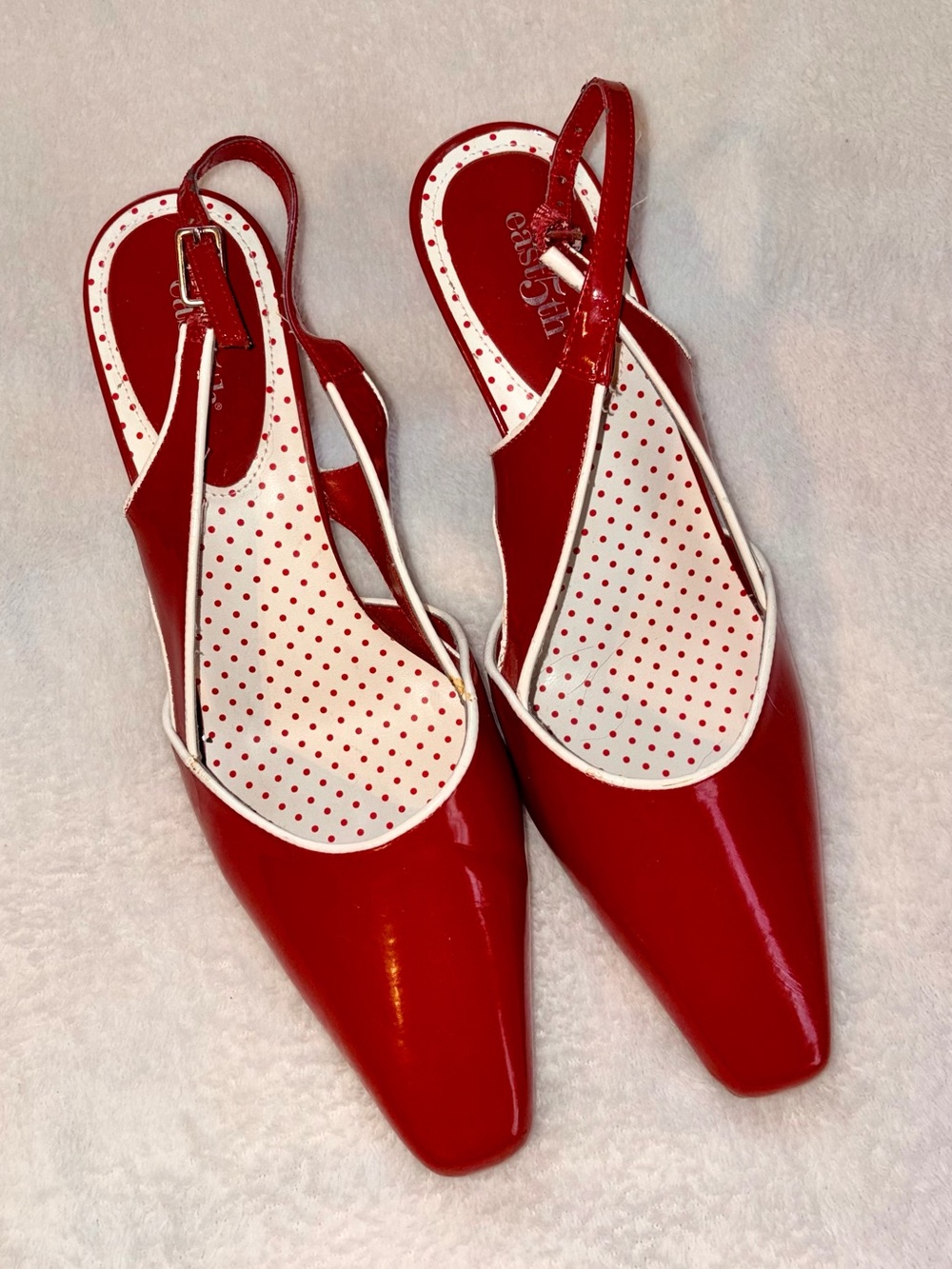 EAST 5th Patent Leather Sling Back Heels sz 8 - Picture 2 of 8